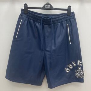 Avirex leather shorts